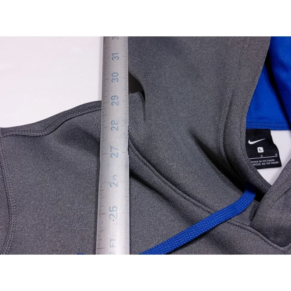 NIKE Men's Therma Heavy Hoodie CI4406 Gray‎ Blue Large L